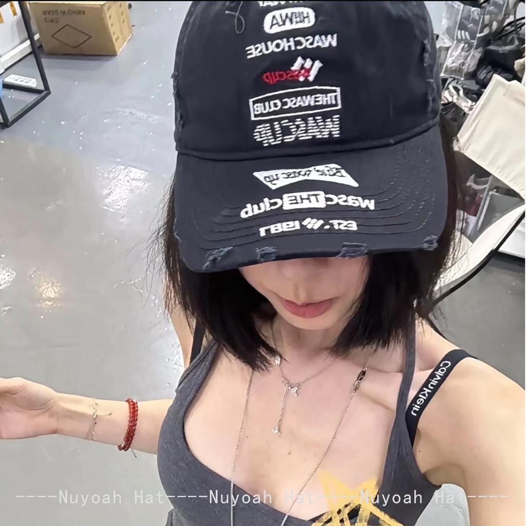 And Women Stereoscopic Stars Letter Print Embroidery Baseball Caps Sun Protection Hip Hop All-Match Personalized Peaked Hats Fashion Distressed