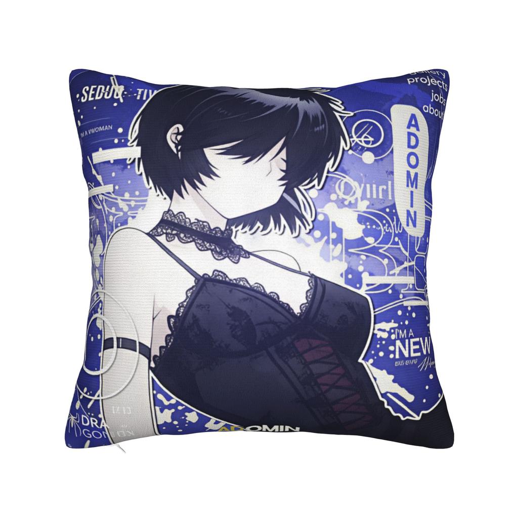 Urabe Mikoto Mysterious Girlfriend X Pillow Cover Novelty Pillow Case For Couch Sofa Bedroom Design Pillowcases Gift