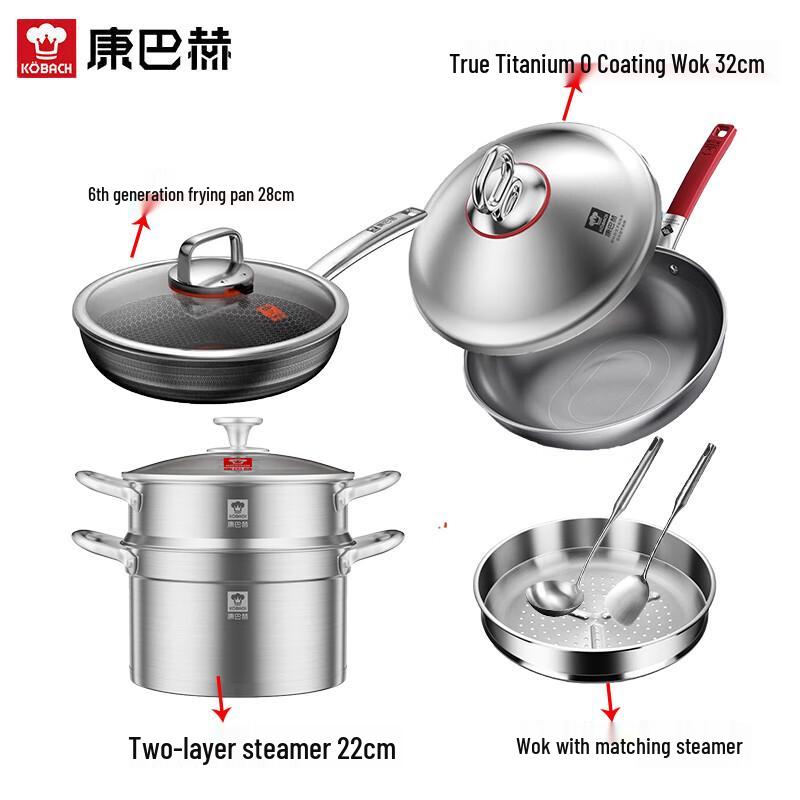 Kombach Titanium Cookware Set