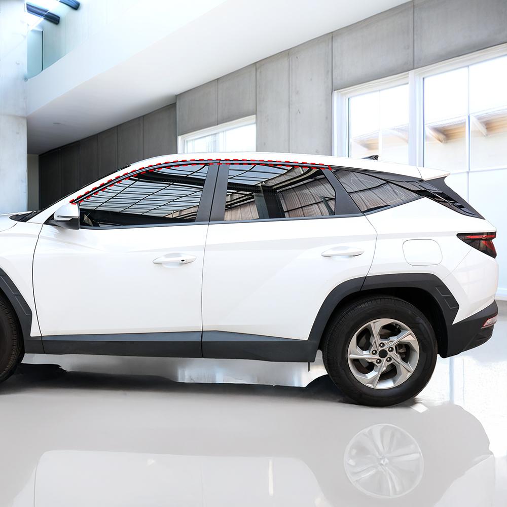 For Hyundai Tucson NX4 2026-2026 6PCS ABS Car Window Decorative Strip Button Side Panel Cover Trim D-pillar Window Trim Strip