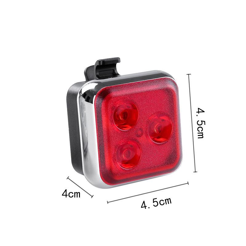 Nové 5ledové světlo na kolo USB dobíjecí venkovní noční výstražné světlo na kolo vybavené sadou zadních světlometů