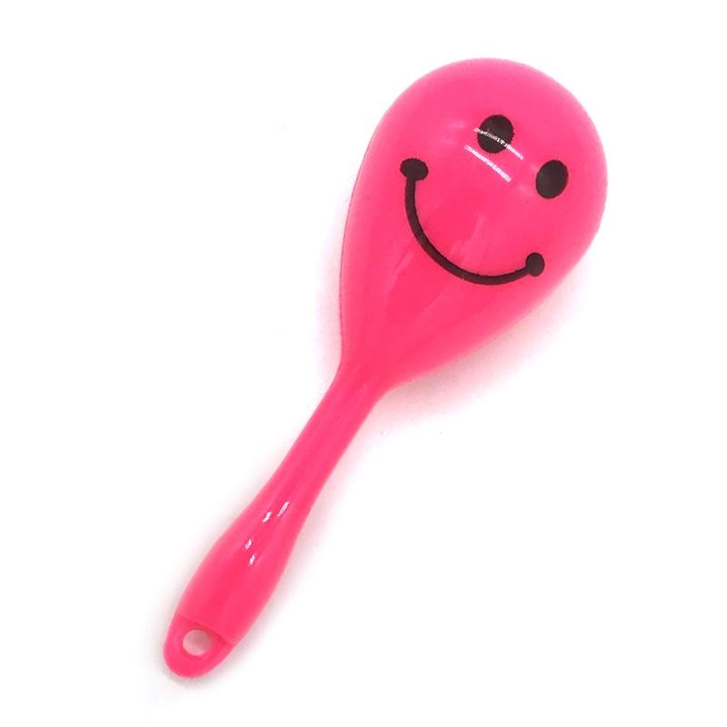 PAKET MED 6 Mini Smiley Maracas 8 CM Leksak för barn Födelsedagskalas Påsfyllnad slumpmässig