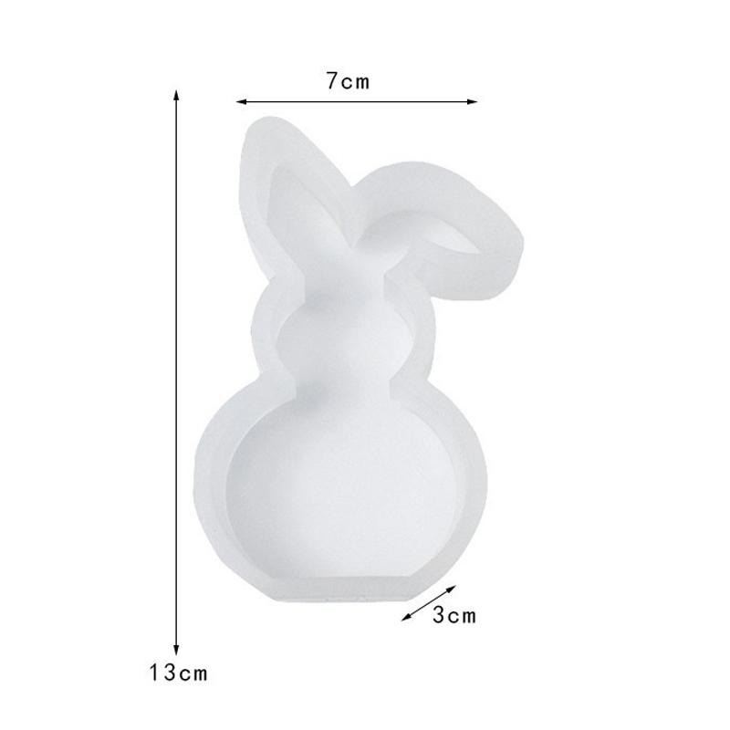 

Cute Rabbit Silicone Mold 3D Animal Candle Scented Making Epoxy Mould DIY Handmade Easter Gift Baking Tools Home Decor