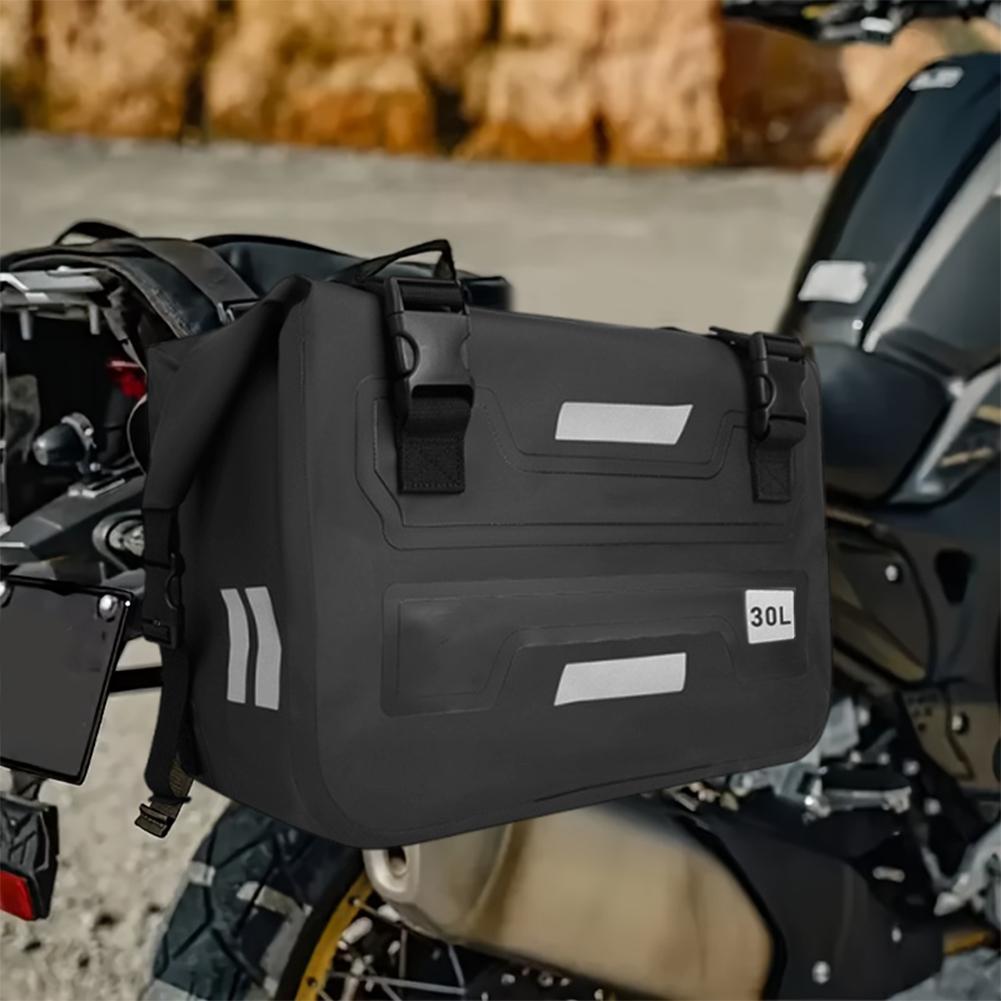 30L Motorcycle Saddle Bag Large Capacity Riding Side Bag Wear Resist Motorcycle Side Bag Motorcycle Modification Accessories