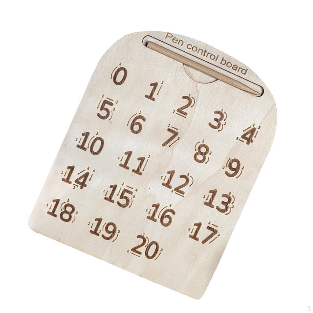 Double Sided Exercise Board Tracing Early Educational Toy with Pencil Wooden for