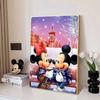 Pintura Diamante: Disney Mickey Minnie Tema de Inverno Ilustração Kit DIY Artesanato para Adultos Decoração de Casa e Presentes