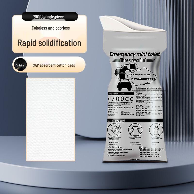 

Портативный одноразовый пакет для мочи для экстренных ситуаций в машине - Дорожное устройство для писсуара