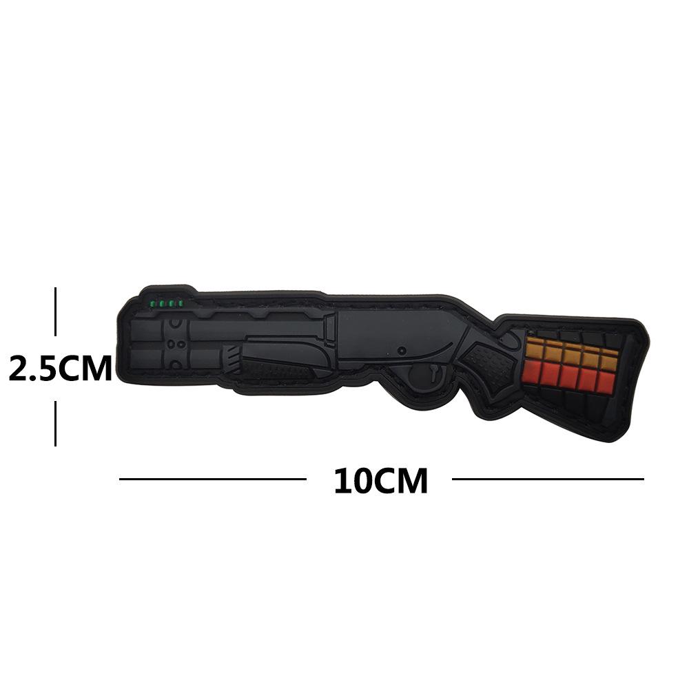 Sea Customer 3D PVC Klettverschluss Taktischer Waffenaufnäher - Q-Version Moralabzeichen für Outdoor-Taschen