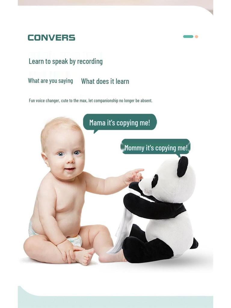 Interactive Singing Peek-a-boo Panda: Educational Plush Toy with Remote Control