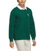 Adidas Rugby Classic Chip Fresh Golf Comfortable Stylish Long Sleeve Polo Shirt Men Polo Shirts Forest-Green JJ4199