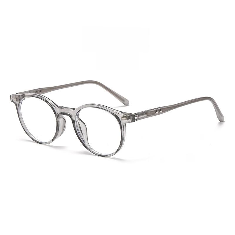 Tr90 Round Blue Light Blocking Eyeglass Frame With Minimalist Design For Fashionable Women