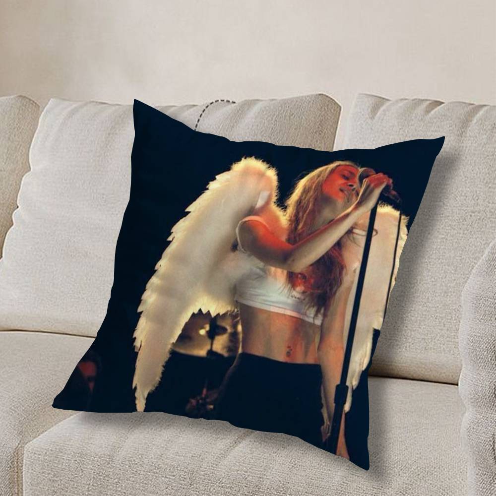 F-Fiona Apple-S I Lover Pillow Case Anti-dustmite Pillowcase Invisible zipper silky short plush Sofa cushion cover