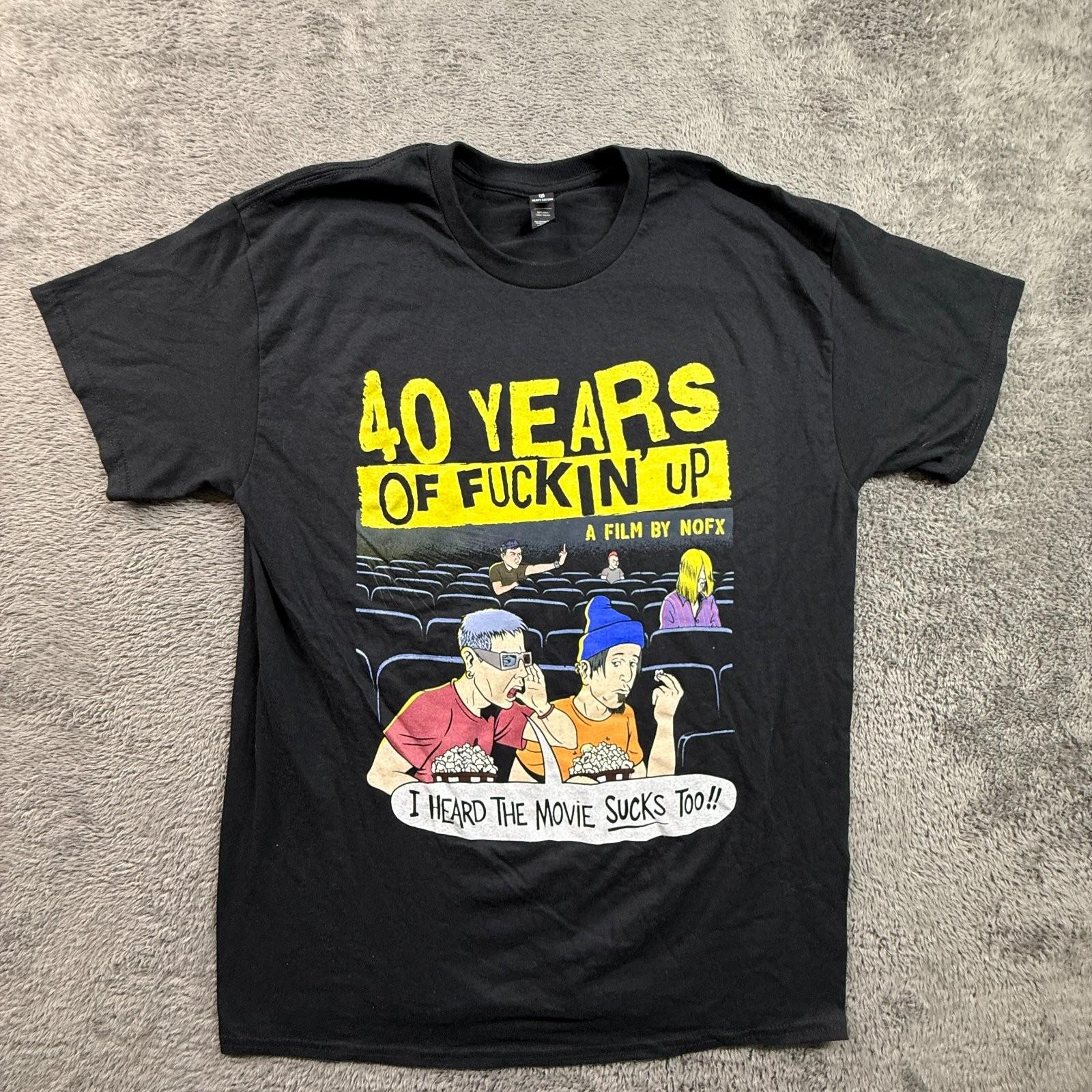 NOFX This Movie Sucks T Shirt Band Tee Punk Rock Fat Mike Adult L Graphic Unisex T-Shirt XXXL