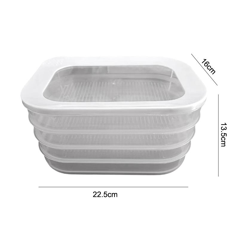 Meat Container For Fridge Stackable Cold Cuts Storage Containers With Clear Lids For Deli Meat Bacon Cheese & Meal Prep+
