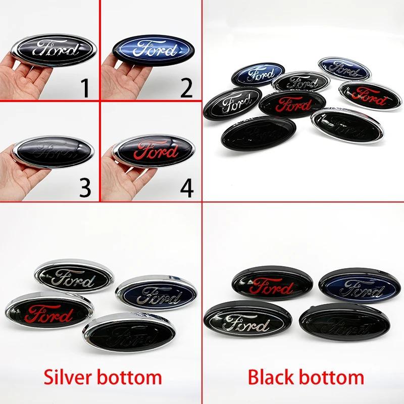 Car Front Grille Logo Hood Logo Badge Trunk Auto Accessories For Ford Focus mk2 mk3 Fiesta mk7 Ranger Mondeo mk4 S-MAX Kuga 9 10