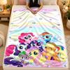 Flannel BlanketMy Little Pony Warm Soft Throw Blanket for Indoor Sofa Bed Living Room Use