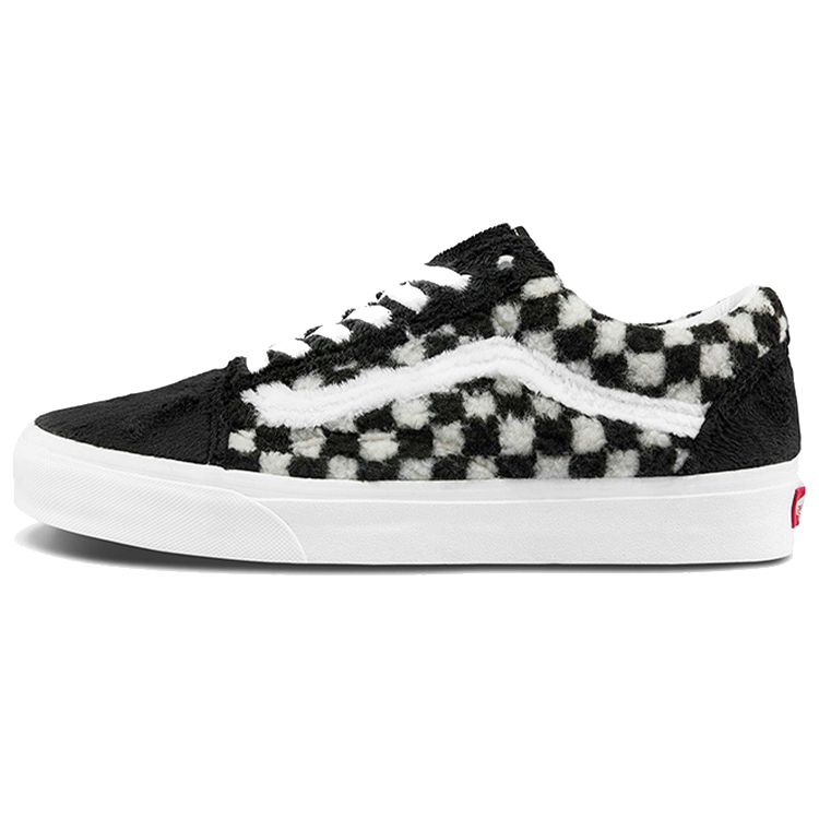 

Vans Old Skool Sherpa Checkerboard Shoes Black White VN0A5KRF95A 36