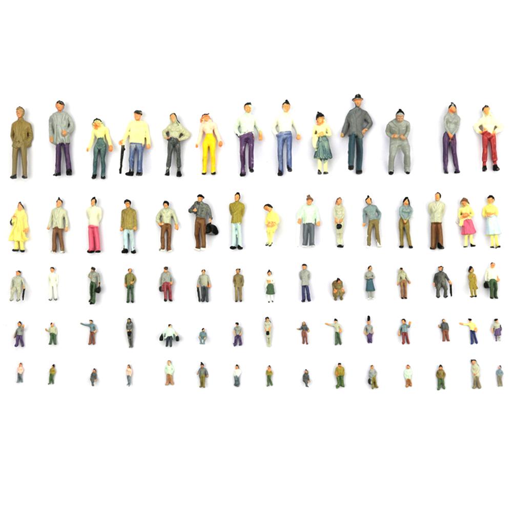 100PCS 1:75/1:87/1:100 Full Seated Small Person Sand Table Model Material For Simulated Sand Table Garden Decoration