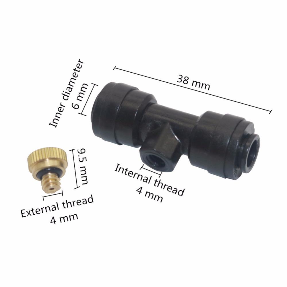 10Pcs Misting Atomization Nozzle Watering Kit 1/4"Slip Lock Low Pressure Garden Irrigation Cooling Landscaping Disinfect Sprayer