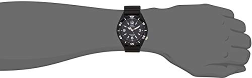 Citizen Q&Q Men's Solar Watch, 10 ATM Water Resistant, Analog, Urethane Strap, H064-001, Black