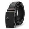 Frosted Automatic Buckle Edge Two-Layer Cowhide Belt, Business And Leisure Men'S Trendy Belt