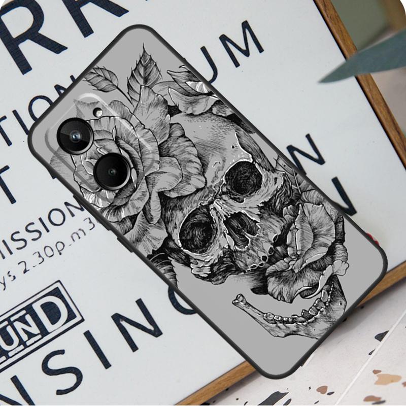 

Gothic Skull For Realme C31 C33 C35 C51 C53 C55 C67 GT5 GT Neo 6 9 10 11 12 Pro Plus C21Y C25s C30 Case Realme C11 2021