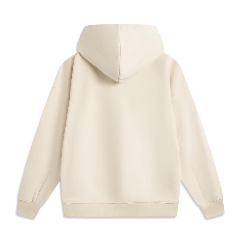 Li-Ning Badfive Series Windproof Comfortable Versatile Hoodie Men Hoodies Off-White AWDV595-1