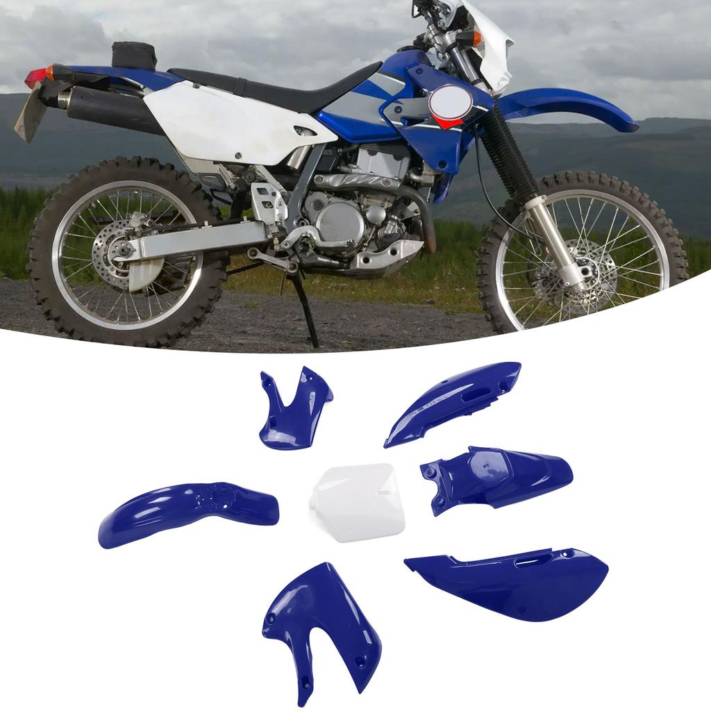 7-teiliges Dirtbike Kunststoff-Verkleidungsset Karosserieteile Verkleidungssatz Motorradzubehör Ersatz für KLX110 KX65