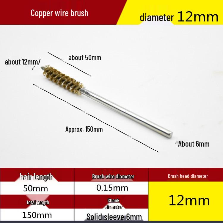 Electric Drill Stainless Steel Pipe Brush with Extended Handle for Polishing, Grinding, Deburring, and Rust Removal