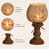 Halloween Pumpkin LED Candle Light Flickering Flame Aromatherapy Decor Lamp Orange for Indoor Table