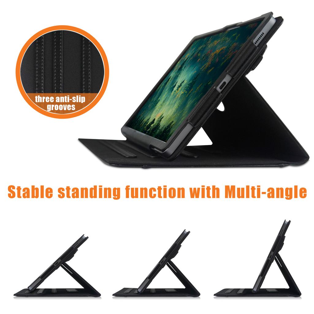 For Samsung Galaxy Tab S7 T870 T875/Tab S8/Tab S9 X710/Tab S9 FE X510 Case Rotate Stand Leather Tablet Cover