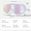 Large Frame Adult Swimming Goggles Anti Fog Uv Protection Waterproof Swim Glasses With Ear Plugs For Pool Beach