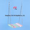 Rainbow Wooden Bead Suspension Bridge: Durable Climbing Swing for Parrots and Birds