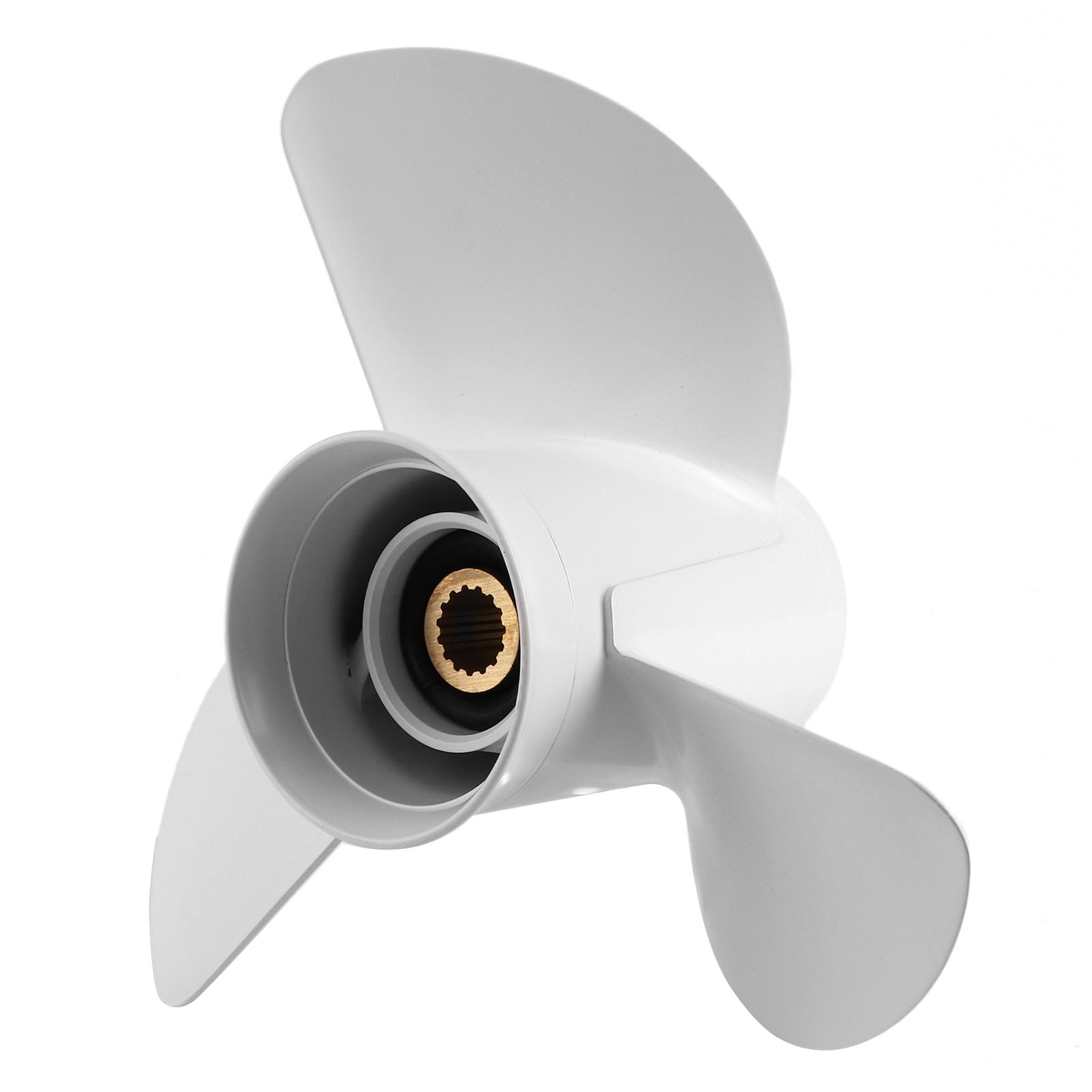 

13x19 Подвесной винт Высокая тяга 3 лопасти 15 зубьев 6E5‑45941‑00‑00 Подходит для двигателя Yamaha 50‑130 л.с.