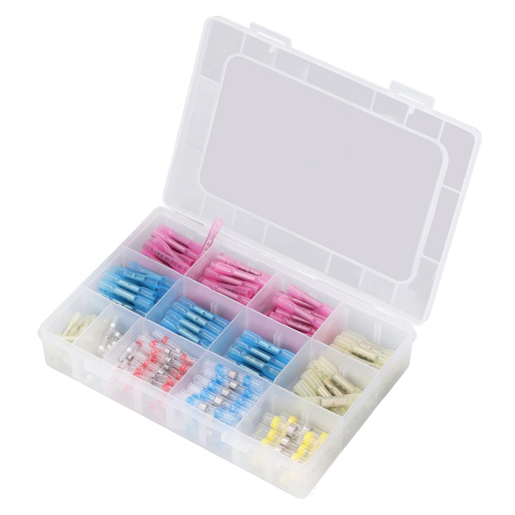 250 Pcs Heat Shrink Wire Connector Insulated Electrical Wiring Terminal Good Sealing Solder Wire Con