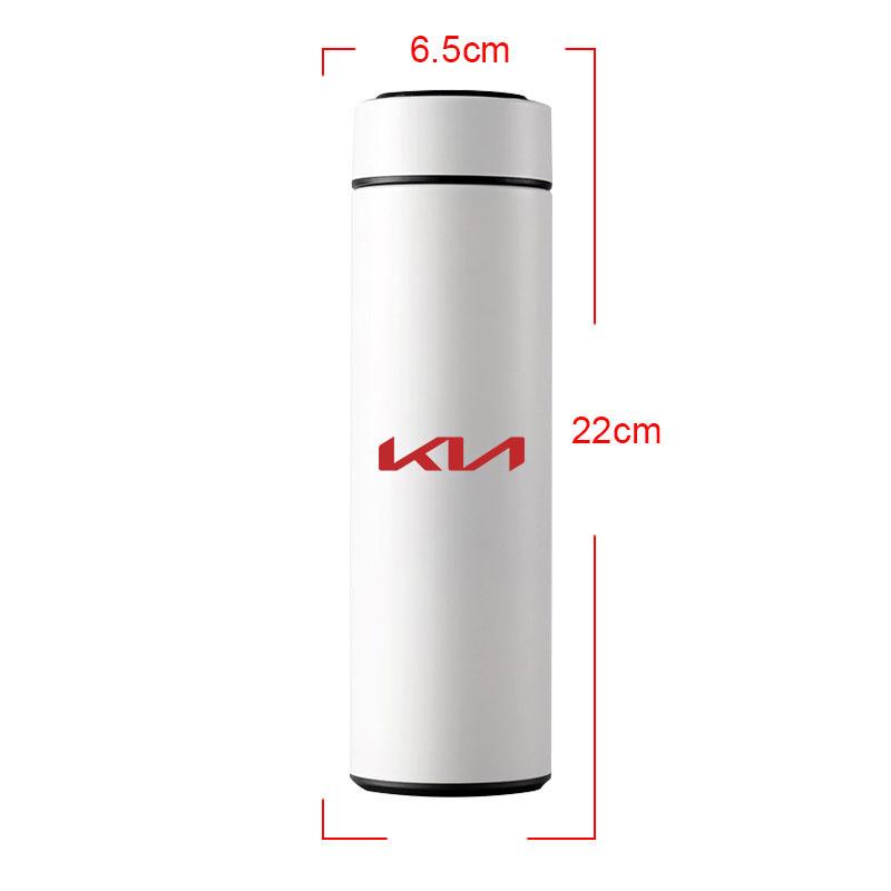 500ml Chytrý LED displej teploty Auto Přenosný termoska Auto styling Pro KIA Ceed Rio Sportage R K2 K3 K4 K5 K6 Soul Opeima Ceed Sorento Cerato