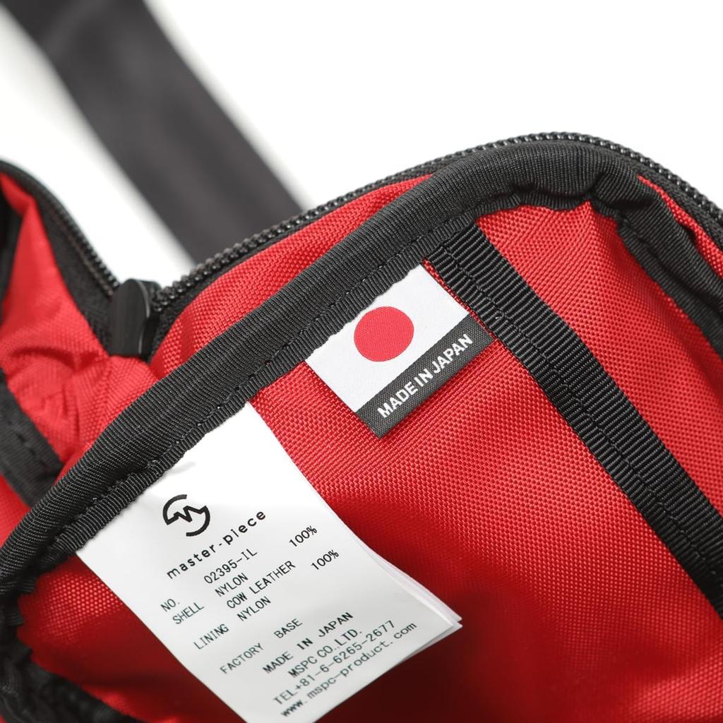 Masterpiece IL Creation Waist Bag Progress Custom Made WAIST BAG Crossbody Shoulder Lining Red RED MADE IN JAPAN Unisex Made in Japan Black Navy Navy