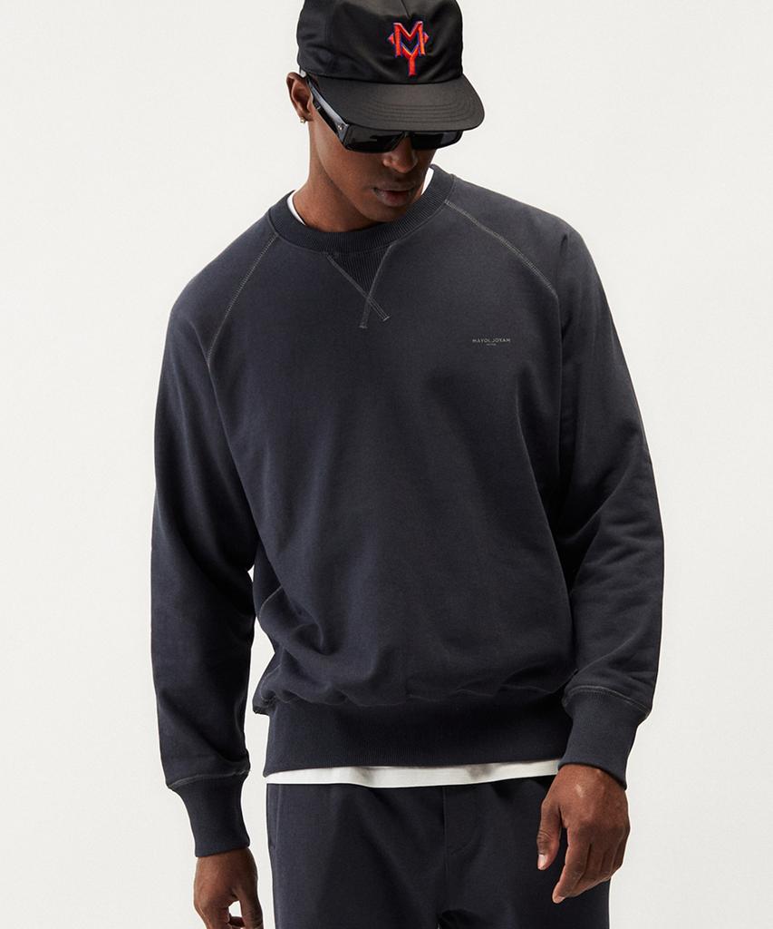 MAYOL Raglan Sweatshirt_Fade Black