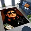 Fashion MJ Michael Jackson King of Pop Art Rug for Bedroom Living Room Sofa Home Doormat Decor, Large Kids Non-slip Floor Mat