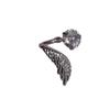 Elegant Wing Alloy Ear Bone Nail With Rhinestones Stone Cartilage Stud Earring For Women Fashion Jewelry Accessories