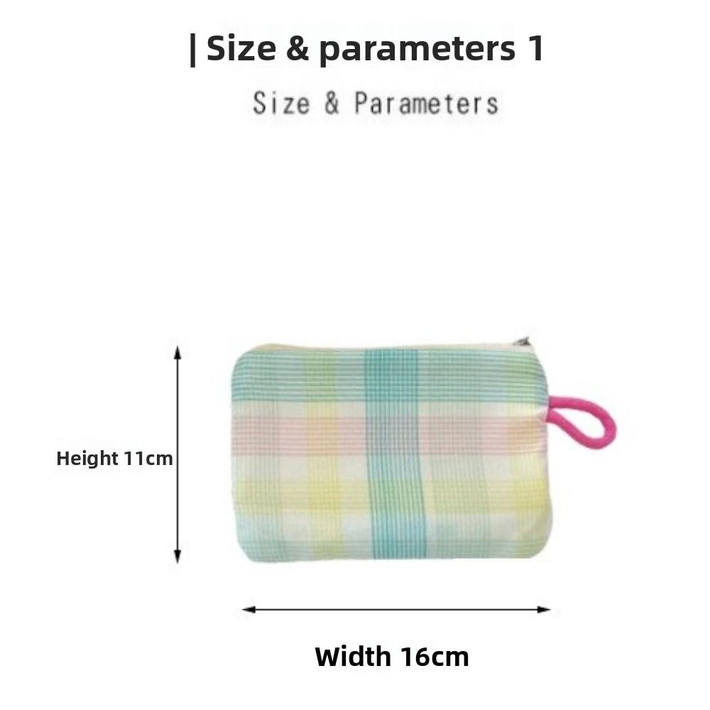 New Fresh Print Coin Purse Portable Canvas Lipstick Storage Bags Mini Students Earphone Bag