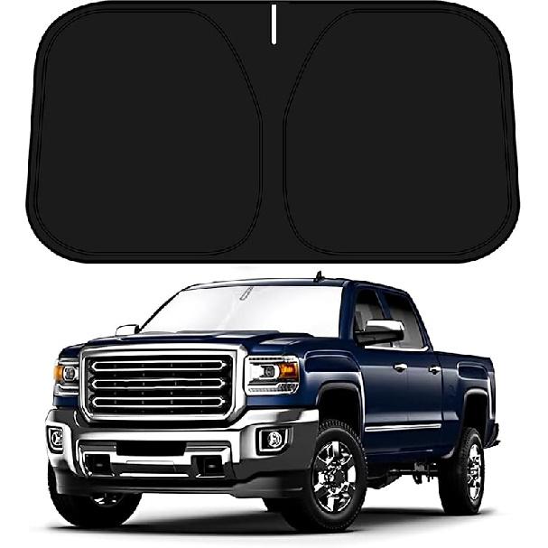 D-Lumina Windshield Sun Shade for -2025 Chevy Silverado 1500 Accessories (Regular Cab, Crew Cab, Double Cab 2Door 4Door), Front Window Sunshade Sun