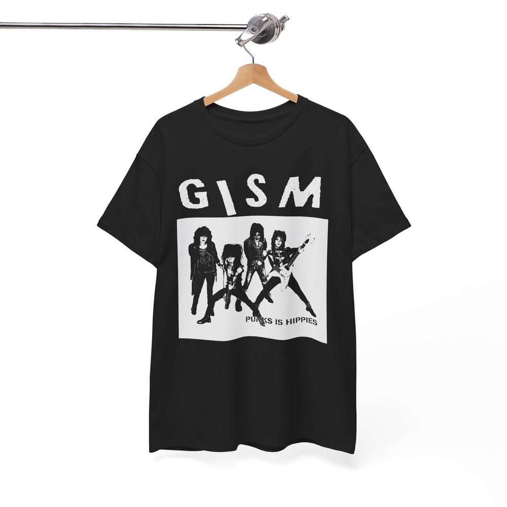 GISM Punks Is Hippies Shirt OldSchool Japanese Hardcore Punk UNISEX TEE Unisex T-Shirt L