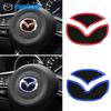 For Mazda Car Interior Steering Wheel Logo Emblem Styling Badge Sticker For Mazda Axela 2 3 5 6 8 CX-5 CX-4 CX3 CX5 Axela Car Ac