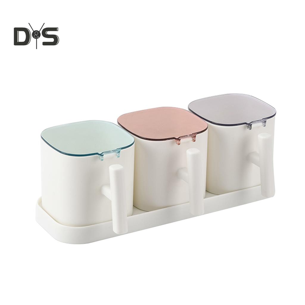 SW Gewürzdosen, Salzgewürzbehälter, Gewürzaufbewahrungsboxen, Set mit Löffeln