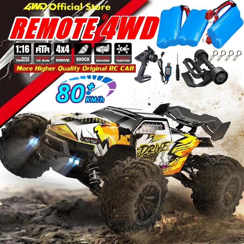 Rc Car 4x4 Off Road Drift Racing Cars 50/ 80km/h Super Brushless High Speed Waterproof Truck Remote Control Toy Kids Adults