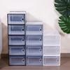 Foldable Multi-color Transparent Dustproof Flip-top Shoe Storage Box for Basketball Shoes