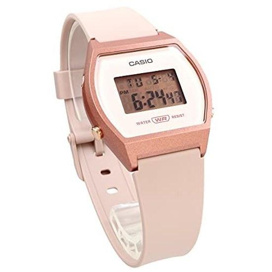 CASIO Standard Digital Ladies Girls Wristwatch LW-204-4A Without Gift Box Pink Beige Rose Gold Overseas Model