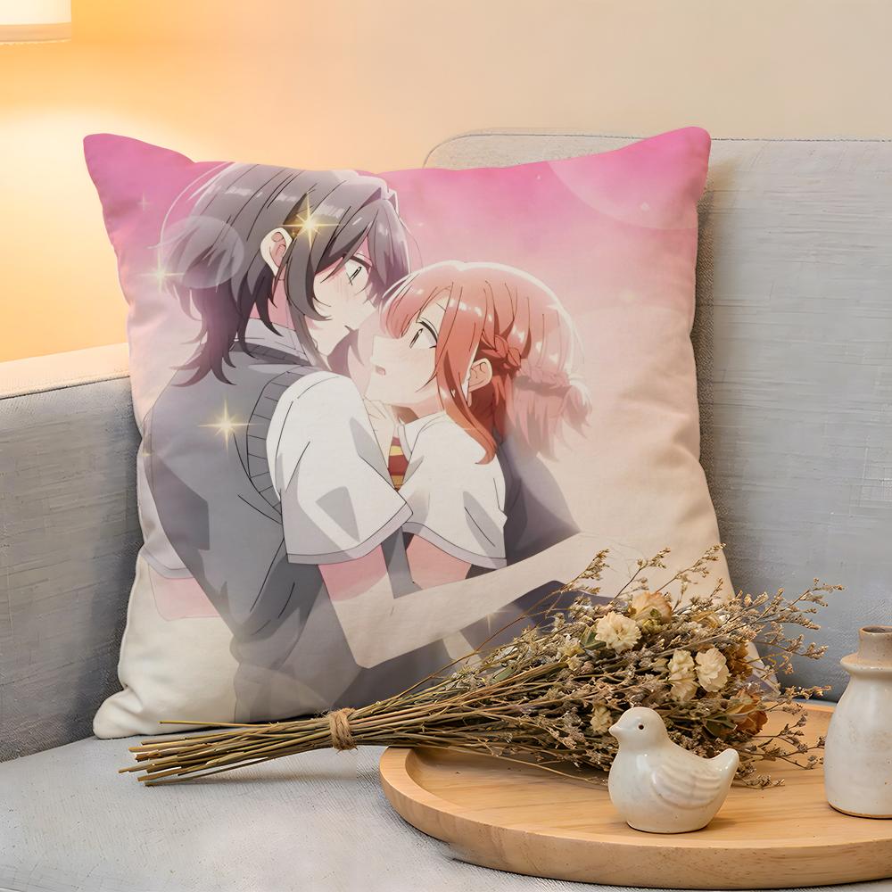 

Cushion Cover Linen SkinFriendly Soft Decorative Case For Sofa Home Decor Hikikomari Kyuuketsuki No Monmon Pillow cover 30x30 cm