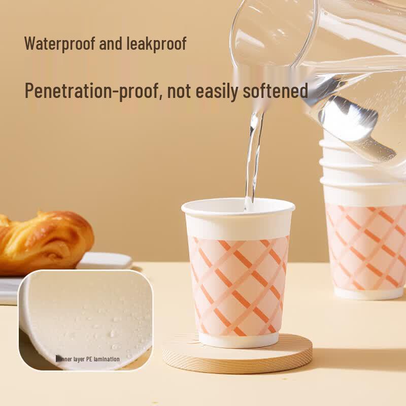 Deli Double Layer Disposable Paper Cups